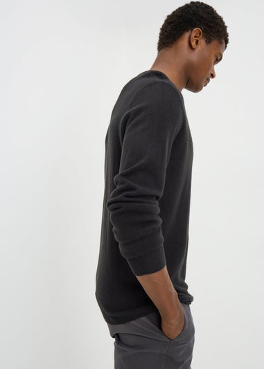 Black Soft Touch Crew Neck Jumper