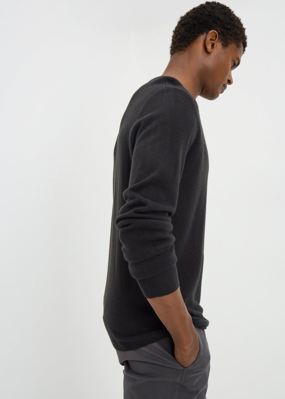 Black Soft Touch Crew Neck Jumper