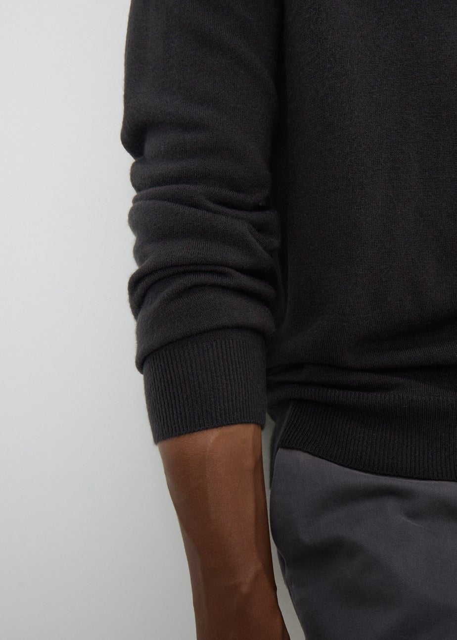 Black Soft Touch Crew Neck Jumper