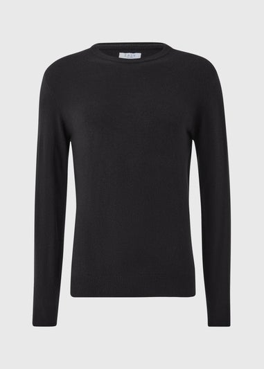 Black Soft Touch Crew Neck Jumper