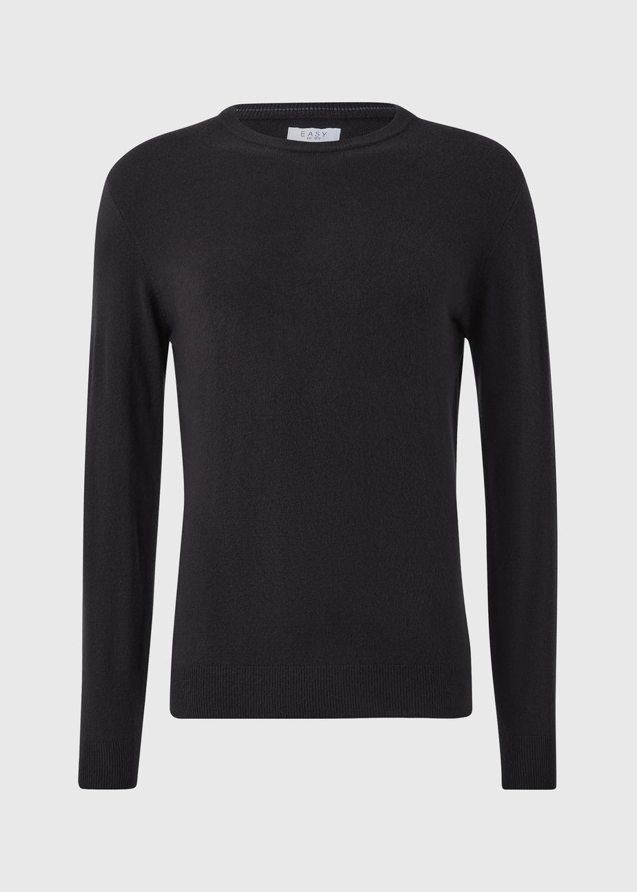 Black Soft Touch Crew Neck Jumper