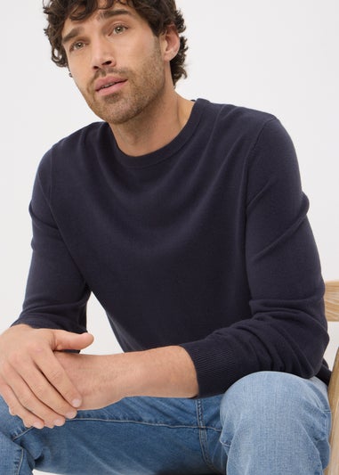 Navy Soft Touch Crew Neck Jumper