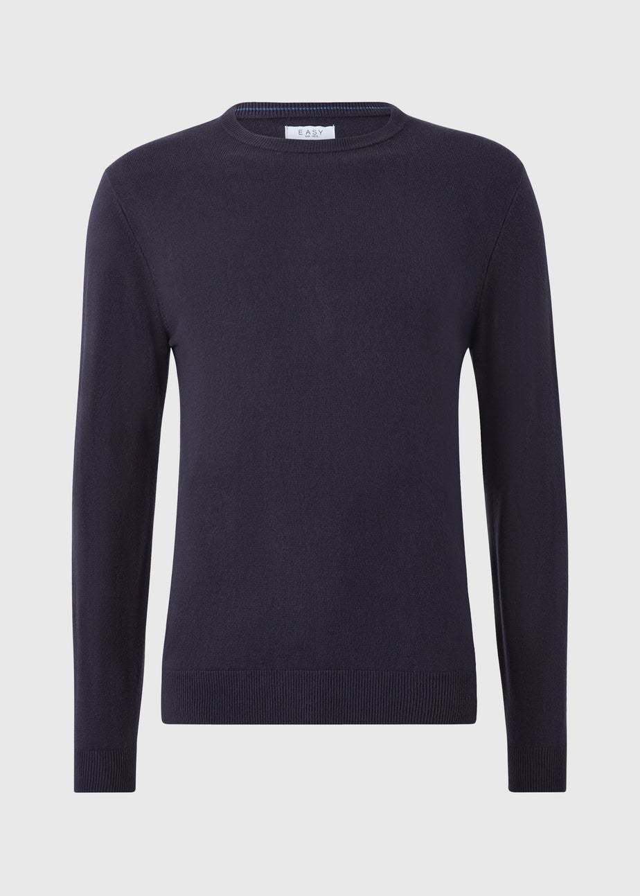 Navy Soft Touch Crew Neck Jumper