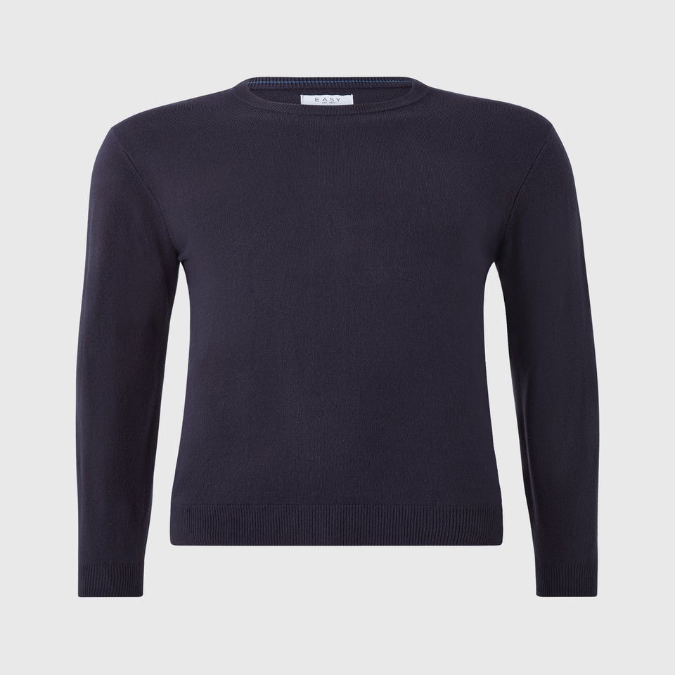 Navy Soft Touch Crew Neck Jumper