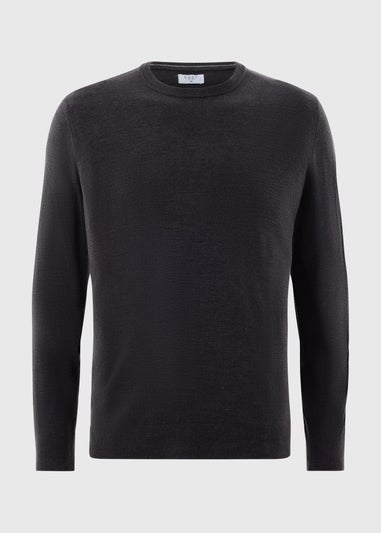 Charcoal Soft Touch Crew Neck Jumper