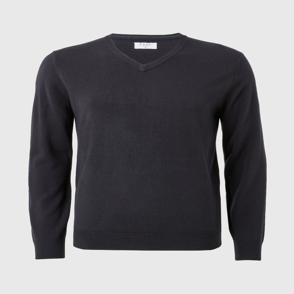 Navy Soft Touch V-Neck Jumper