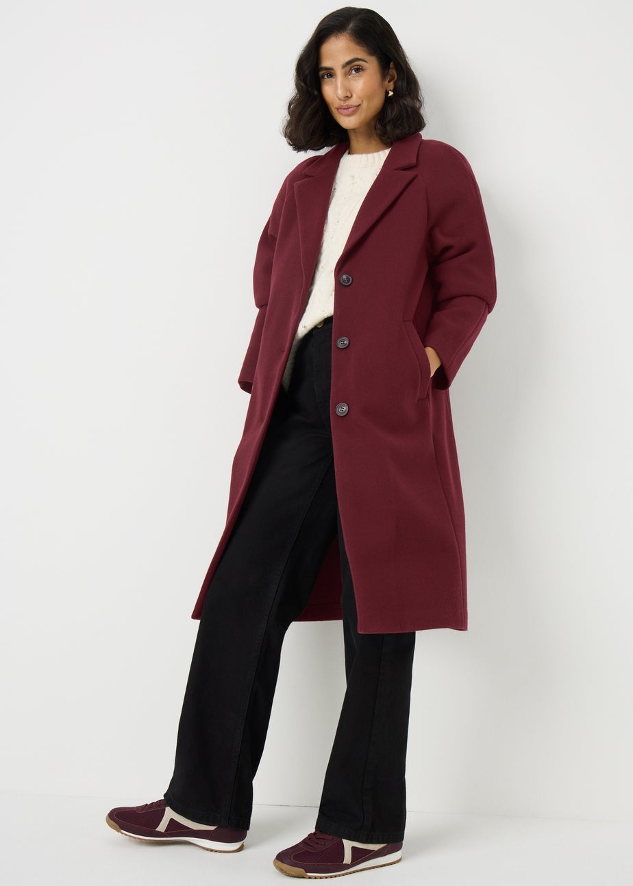 Burgundy Smart Coat
