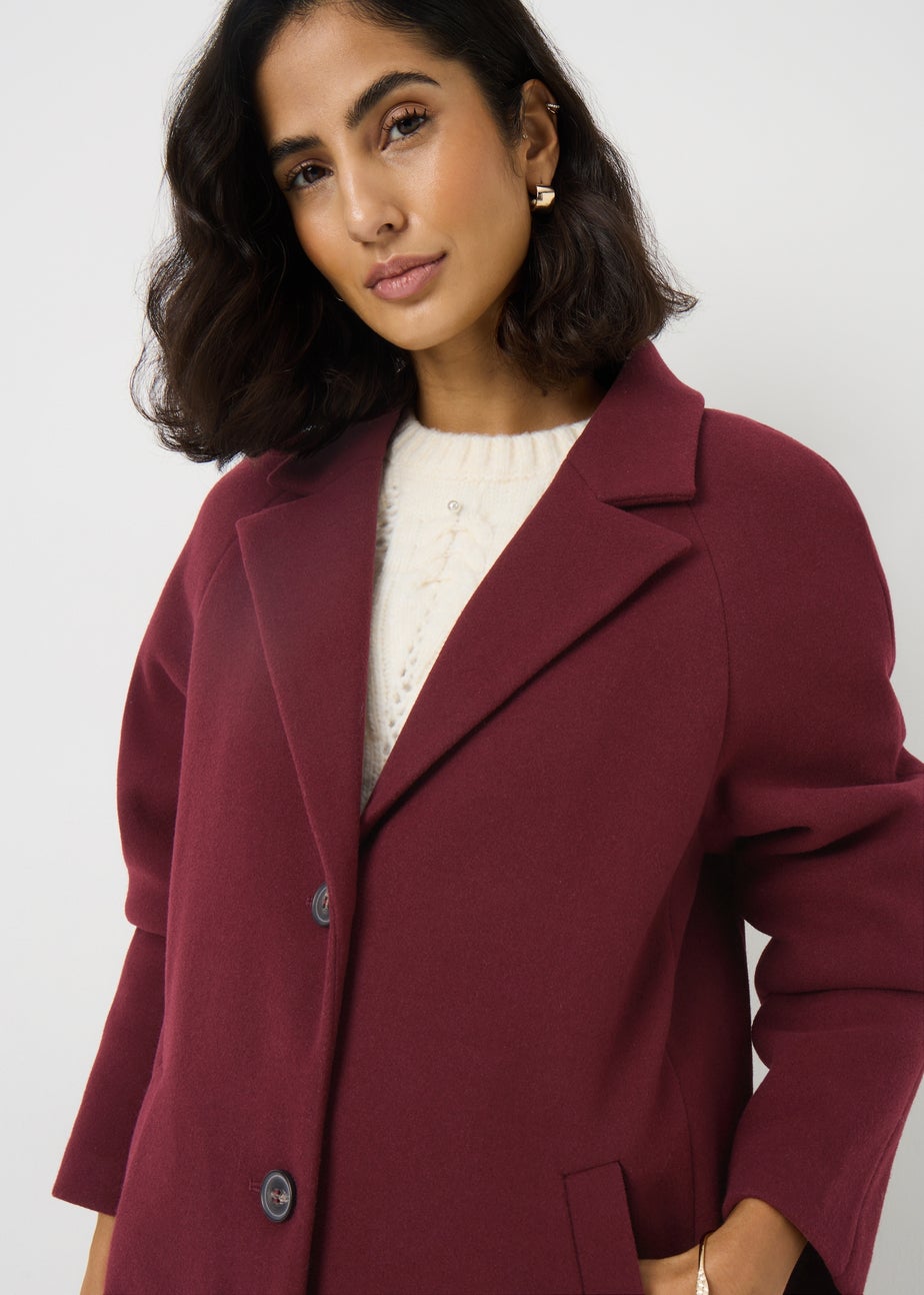 Burgundy Smart Coat