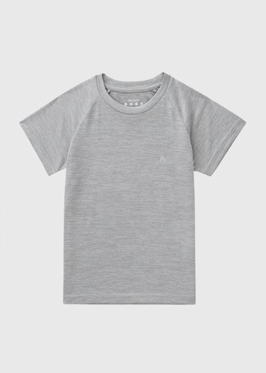 Souluxe Boys Grey Sports T-Shirt (7-15yrs)