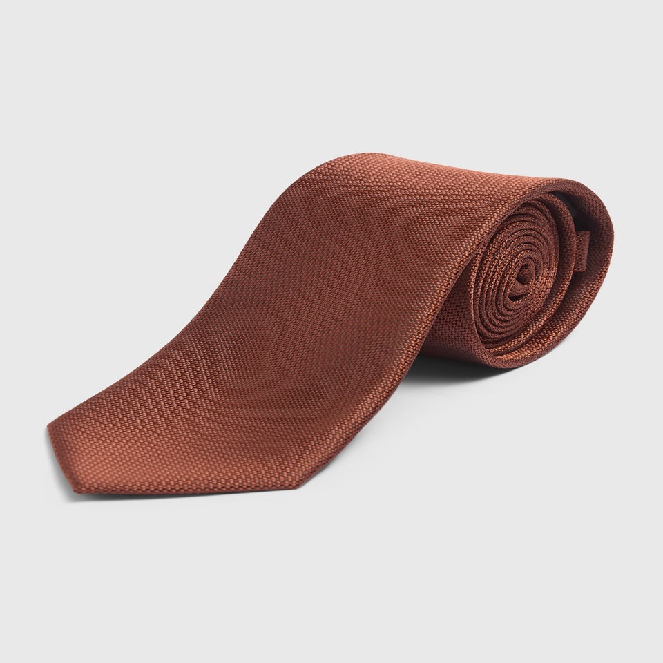 Taylor & Wright Rust Plain Tie