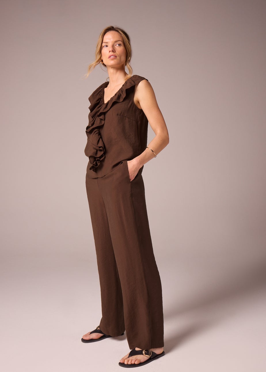 Et Vous Brown Wide Leg Trousers