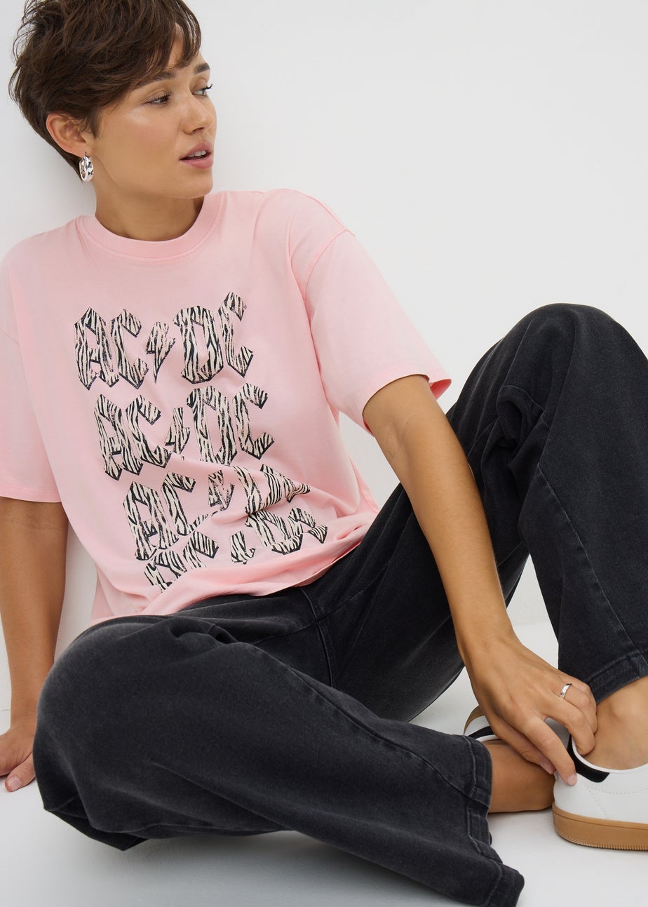 ACDC Pink Washed T-Shirt