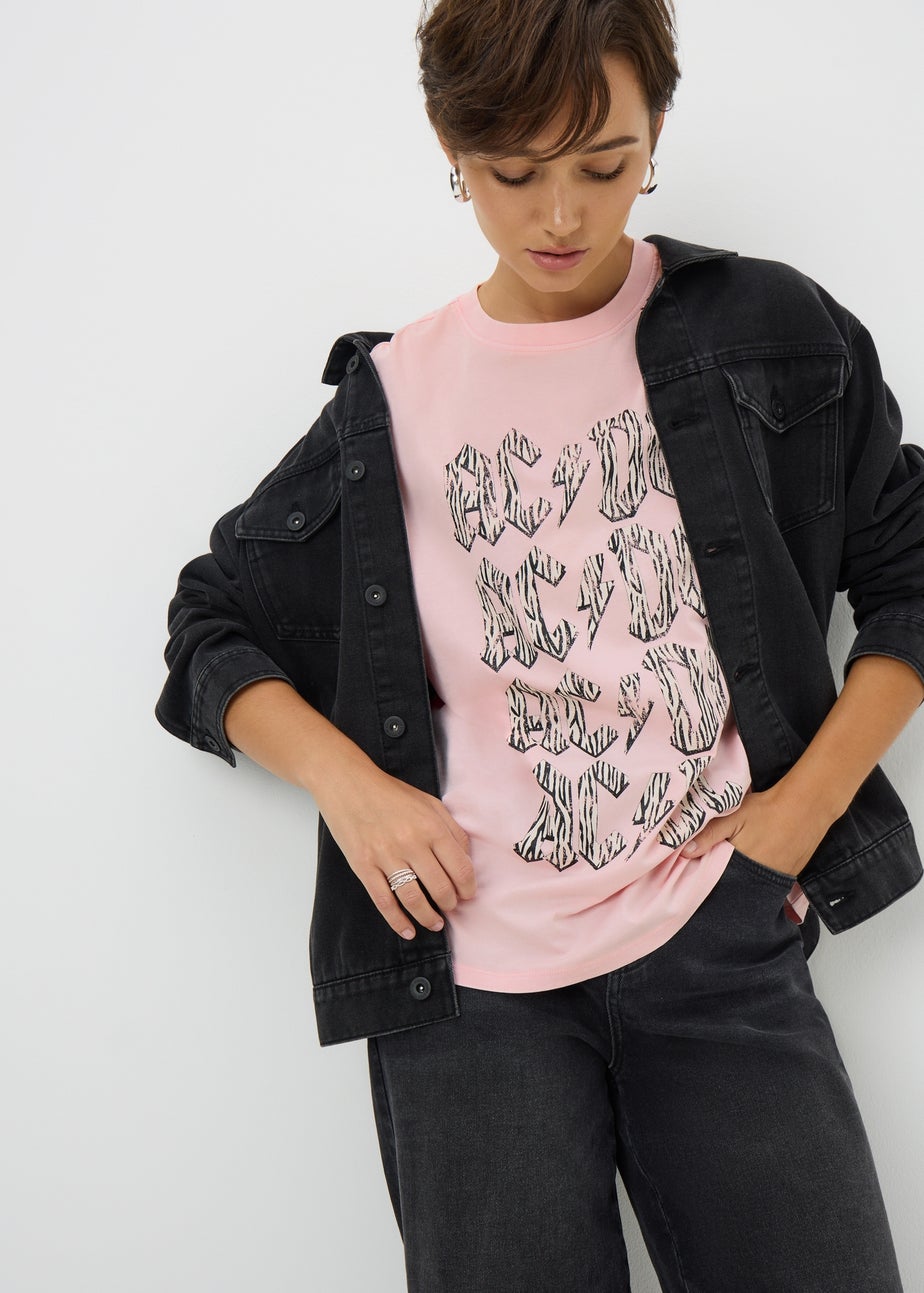 ACDC Pink Washed T-Shirt