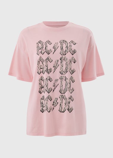 ACDC Pink Washed T-Shirt