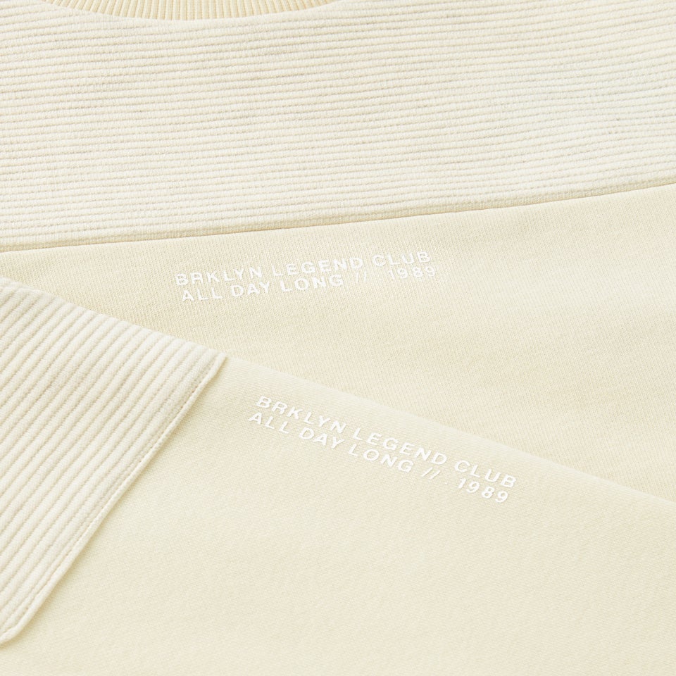 Boys Cream Ribbed Patchwork Sweatshirt & Jogging Bottom Set (1-7yrs)