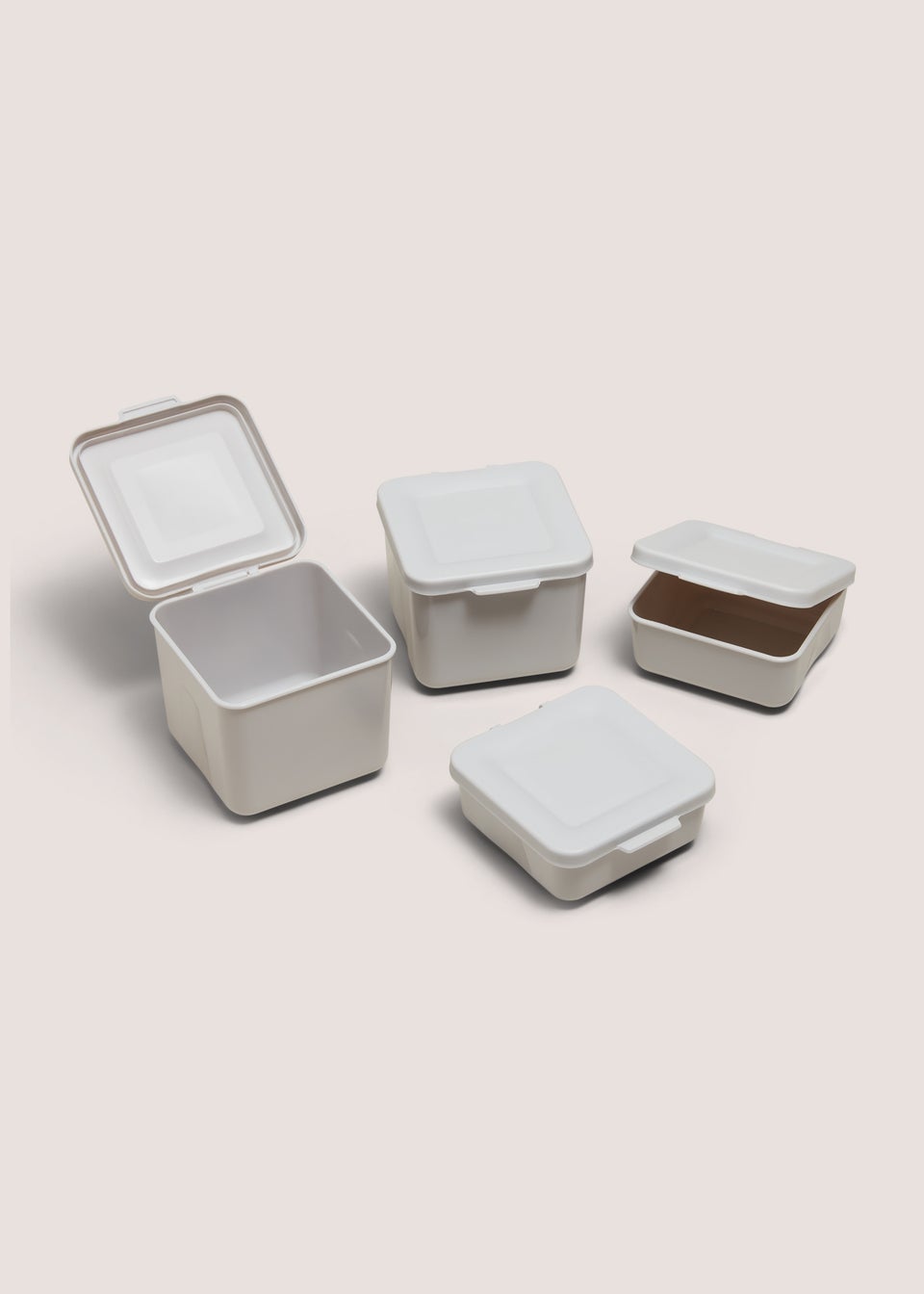4 Pack Grey Snack Pots