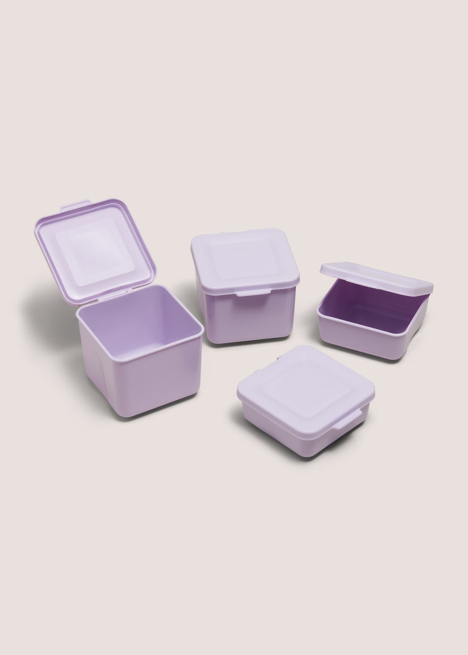 4 Pack Purple Snack Pots