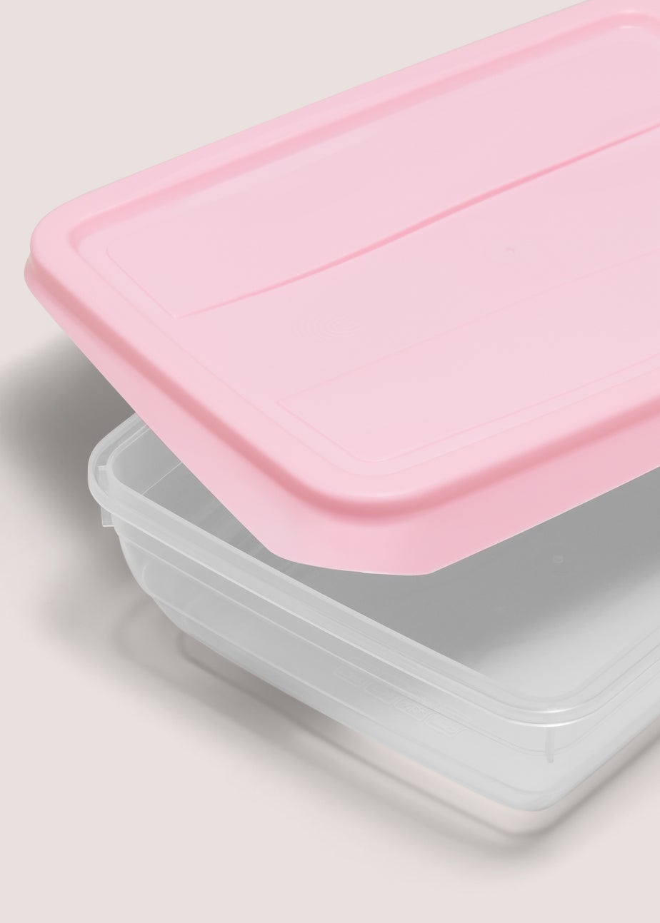 4 Pack Pink Food Containers