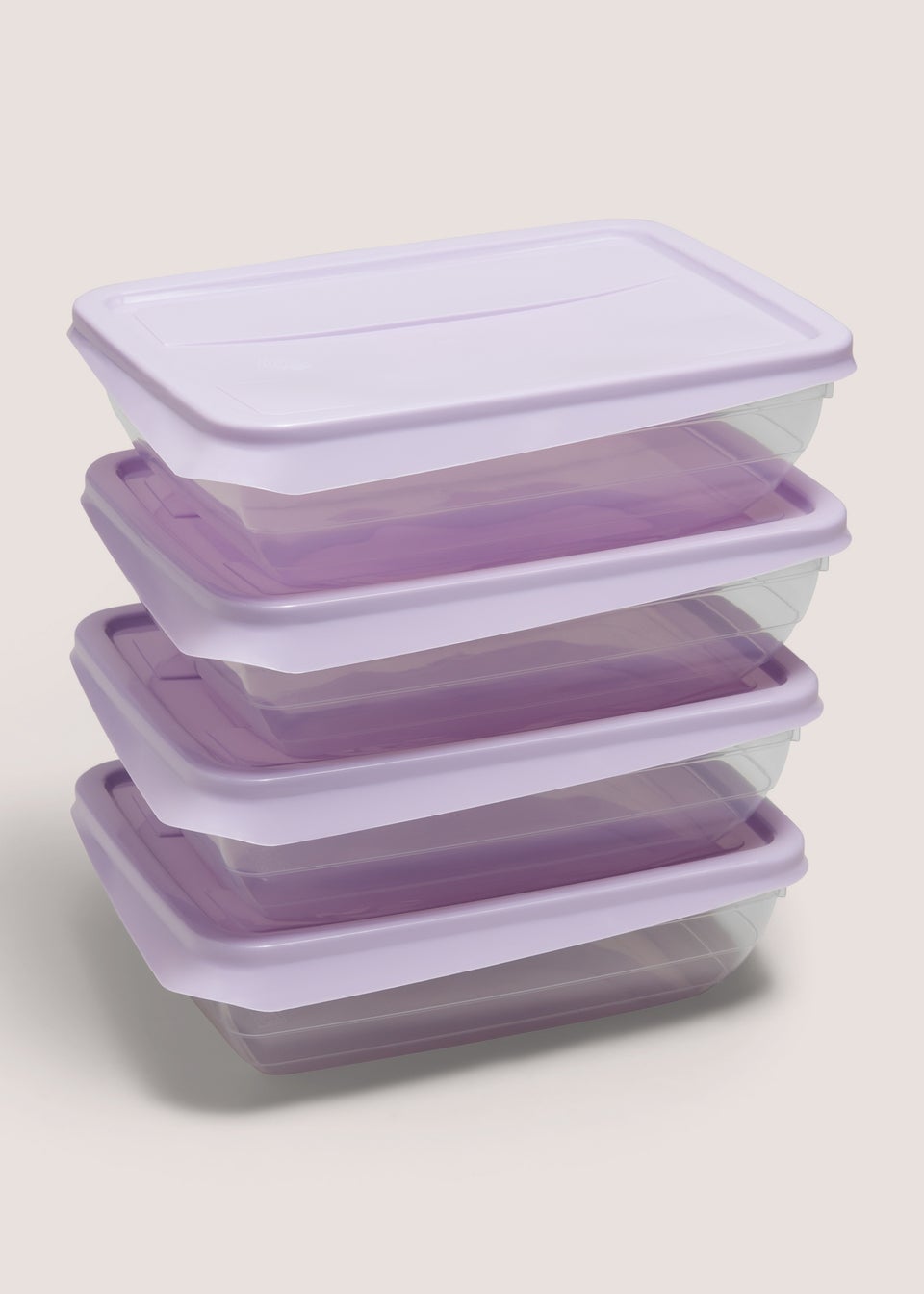 4 Pack Purple Food Containers