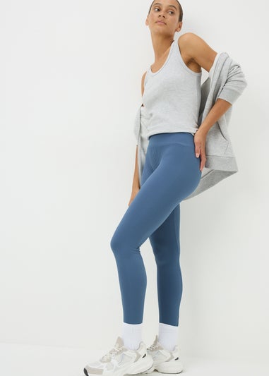 Blue Seamless Leggings