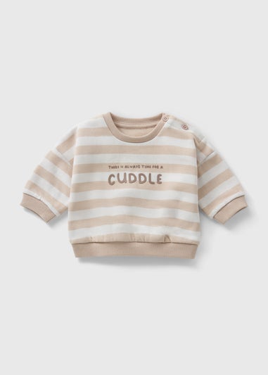 Baby Stone Stripe Cuddle Sweatshirt (Newborn-23mths)