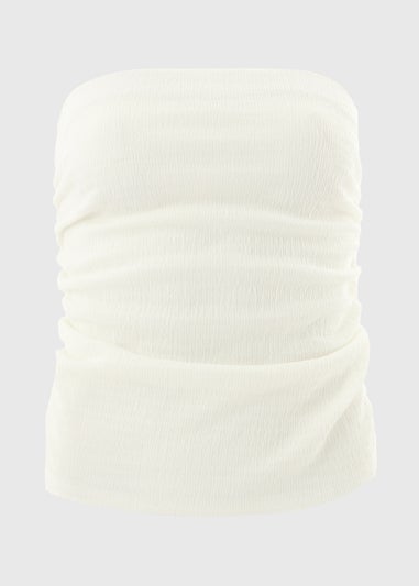 Cream Textured Bandeau