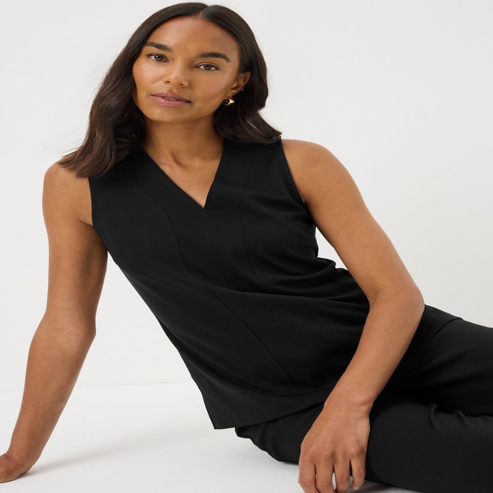 Black Ponte Co-Ord Vest