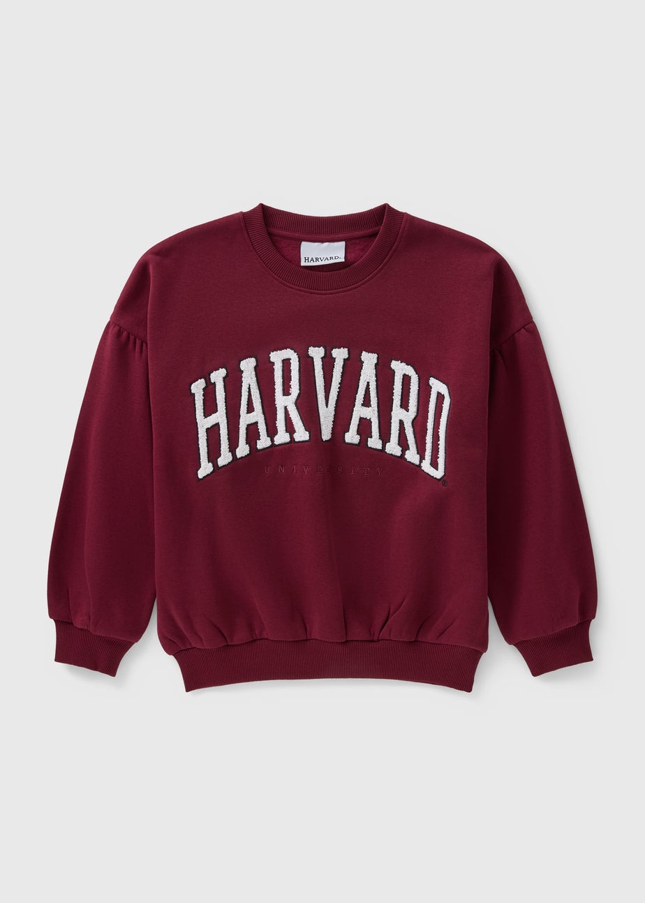 Girls Burgundy Harvard Sweatshirt (8-13yrs)