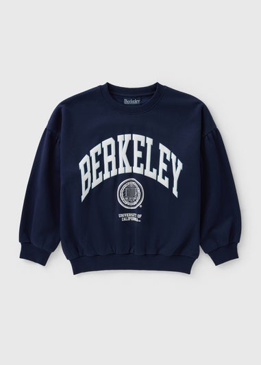 Girls Navy Berkeley Sweatshirt (8-13yrs)