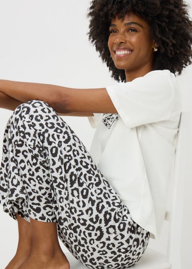 Monochrome Animal Print Pyjama Set