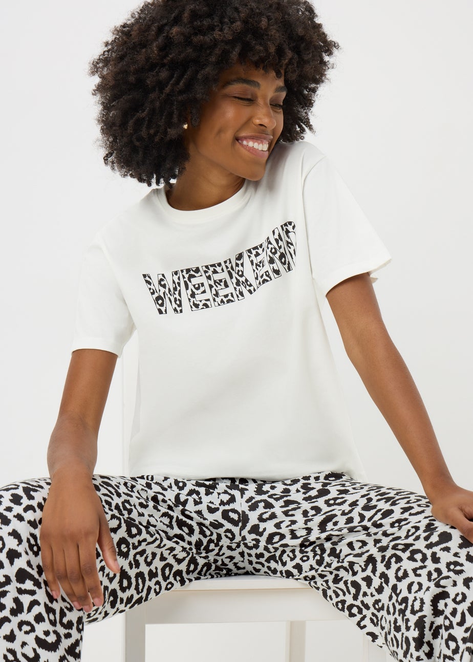Monochrome Animal Print Pyjama Set