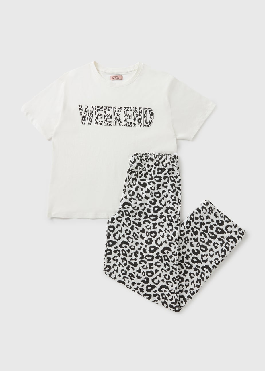 Monochrome Animal Print Pyjama Set