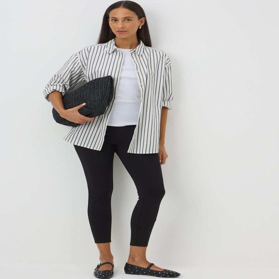 Black Ponte Leggings