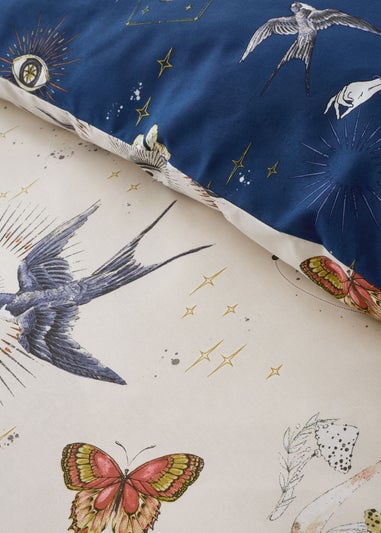 Sassy B Astrology Reversible Duvet Cover Set Cream