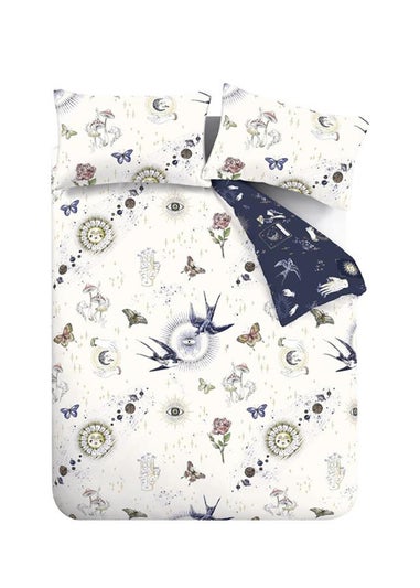 Sassy B Astrology Reversible Duvet Cover Set Cream