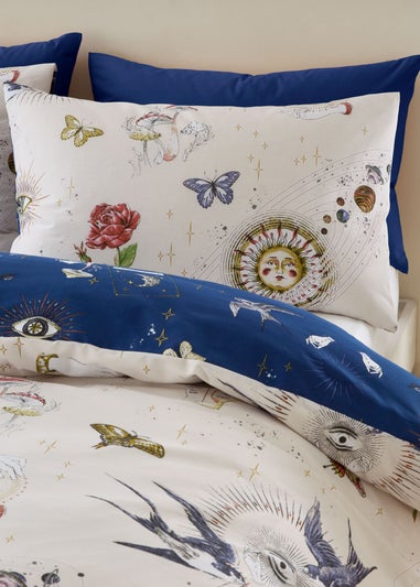 Sassy B Astrology Reversible Duvet Cover Set Cream