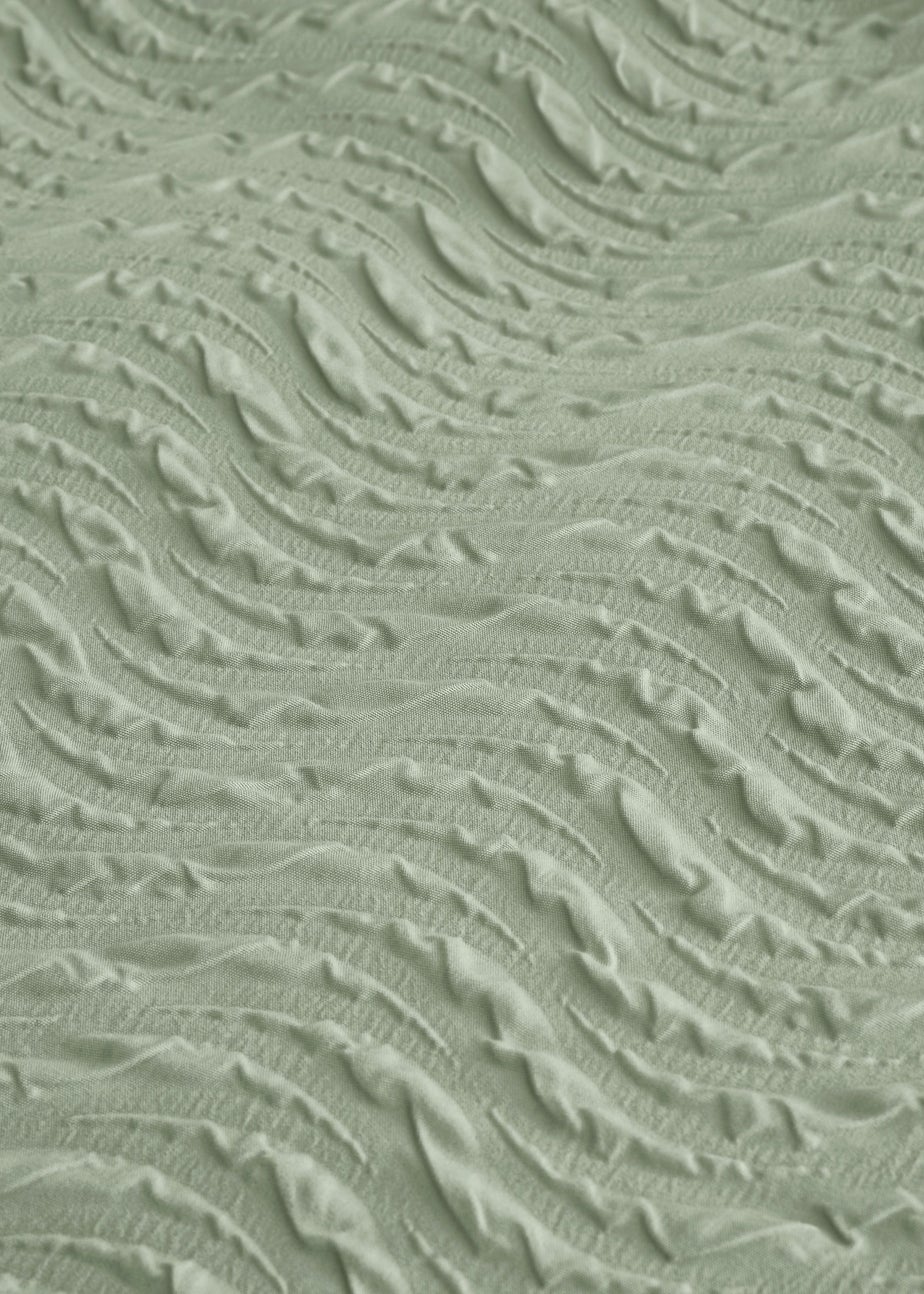 Catherine Lansfield Heatset Wave Duvet Cover Set Mint Green