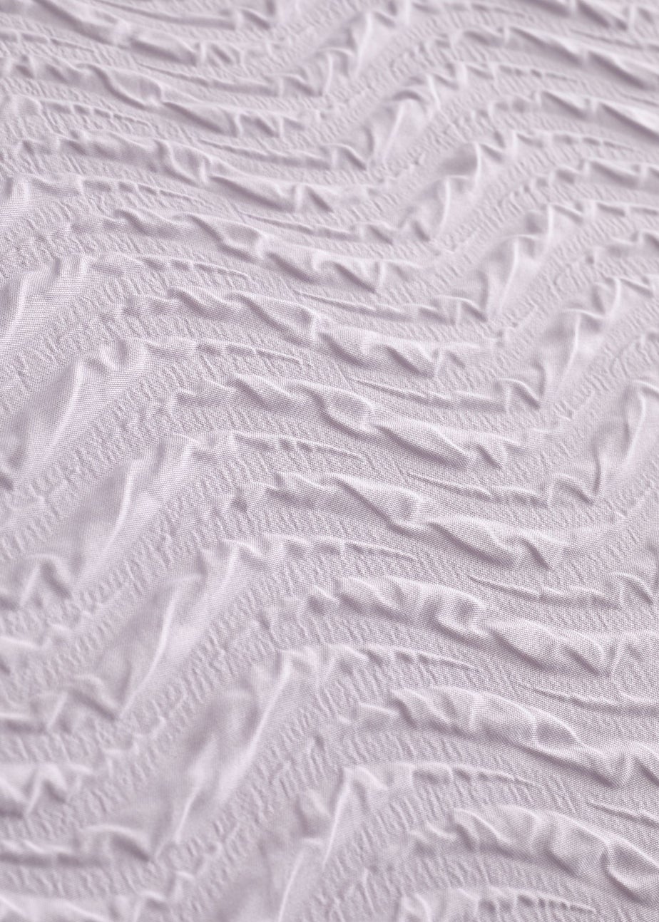 Catherine Lansfield Heatset Wave Duvet Cover Set Lilac