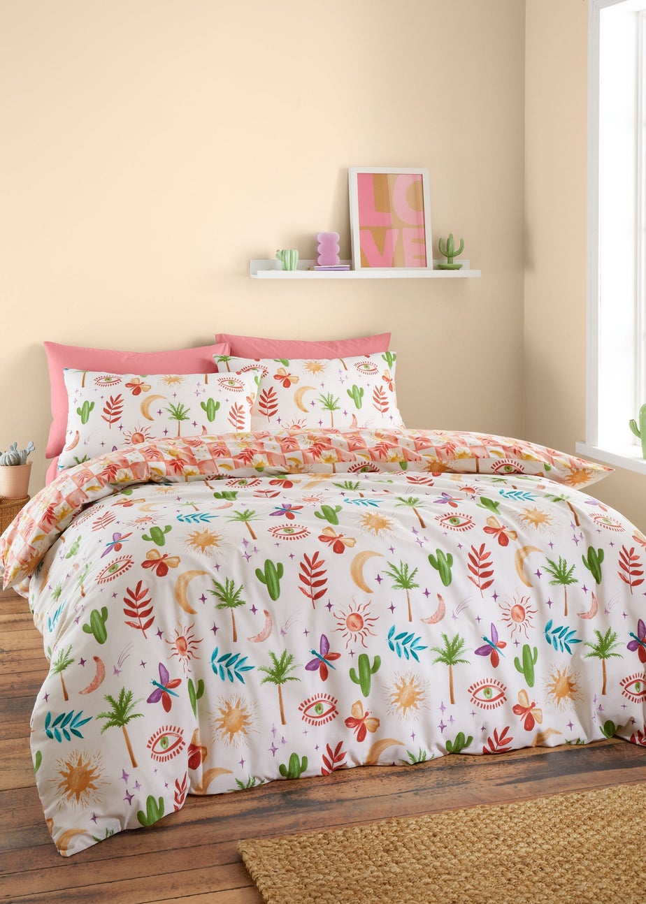 Sassy B Fiesta Reversible Duvet Cover Set Natural