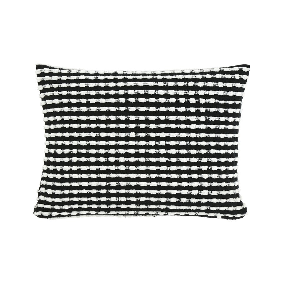 Catherine Lansfield Stab Stitch 43x43cm Cushion Black