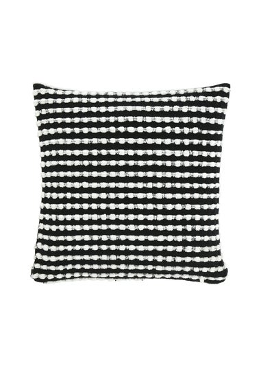 Catherine Lansfield Stab Stitch 43x43cm Cushion Black