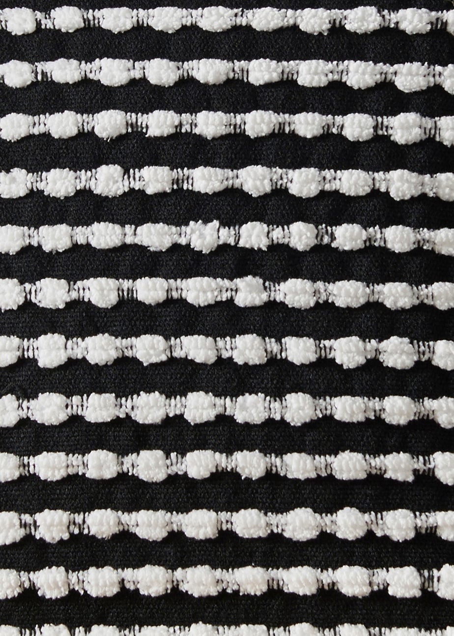 Catherine Lansfield Stab Stitch 43x43cm Cushion Black