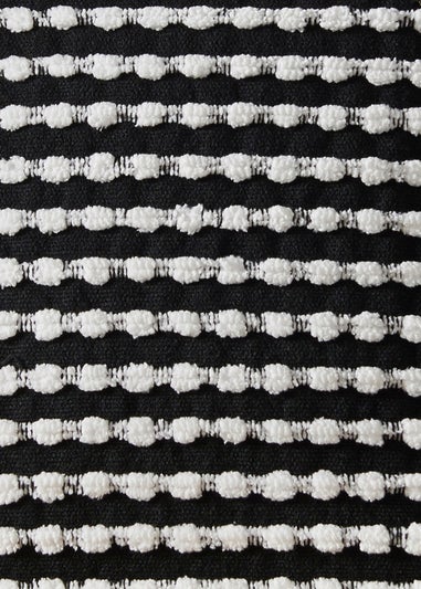 Catherine Lansfield Stab Stitch 43x43cm Cushion Black