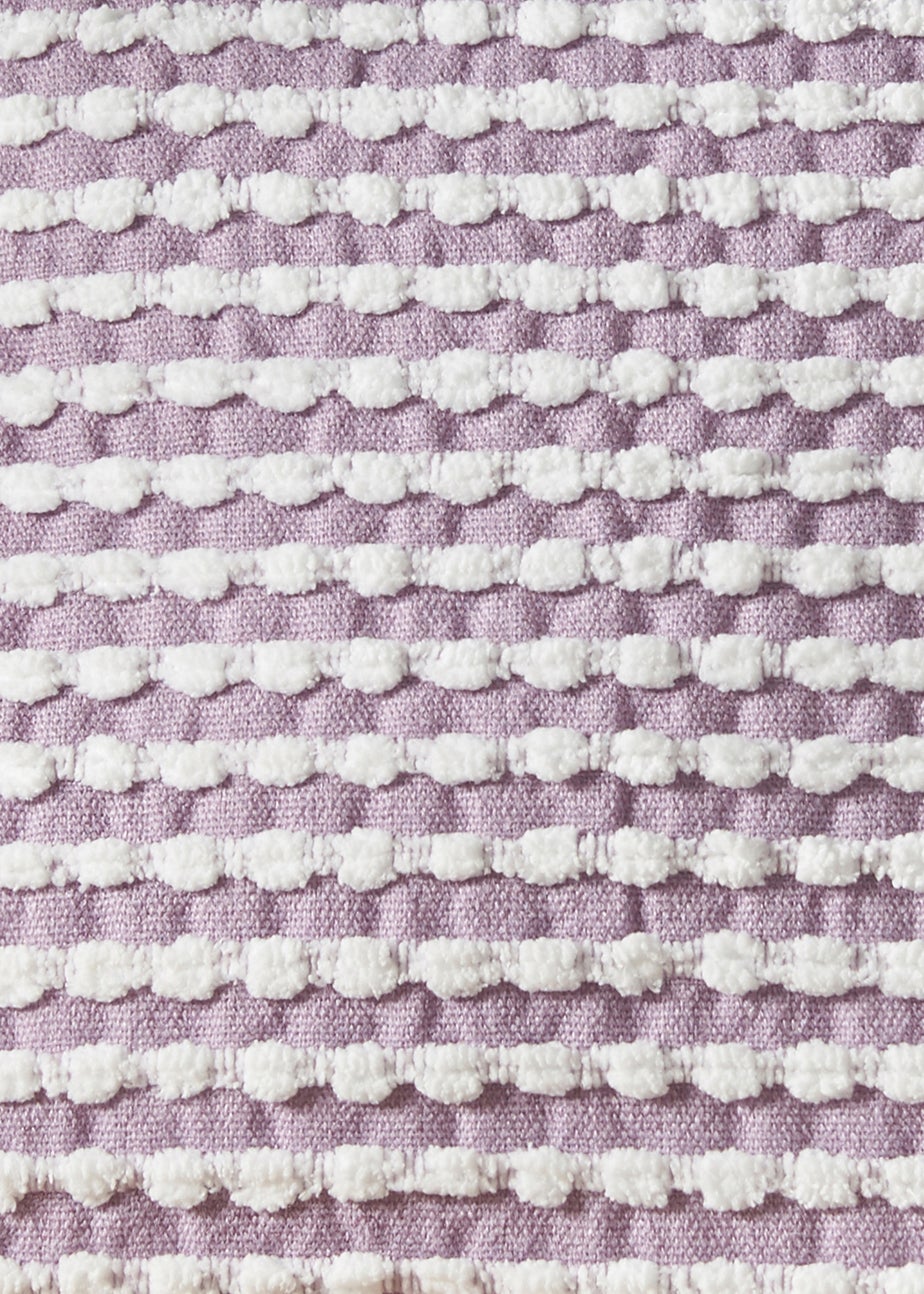 Catherine Lansfield Stab Stitch 43x43cm Cushion Lilac