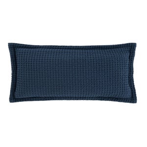 Pineapple Elephant Jaipur Chunky Waffle Cotton 30x50cm Cushion Navy Blue