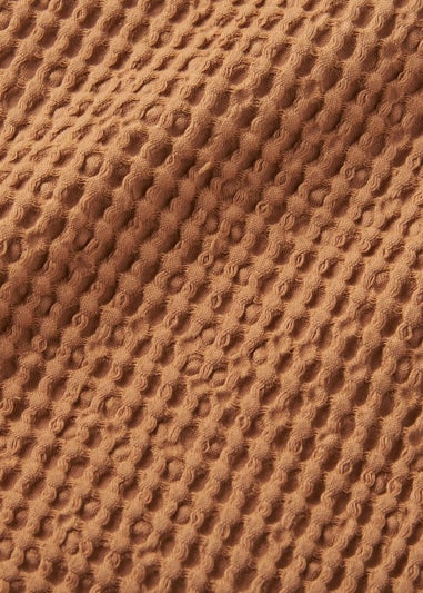 Pineapple Elephant Jaipur Chunky Waffle Cotton 30x50cm Cushion Caramel