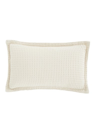 Pineapple Elephant Jaipur Chunky Waffle Cotton 30x50cm Cushion Natural