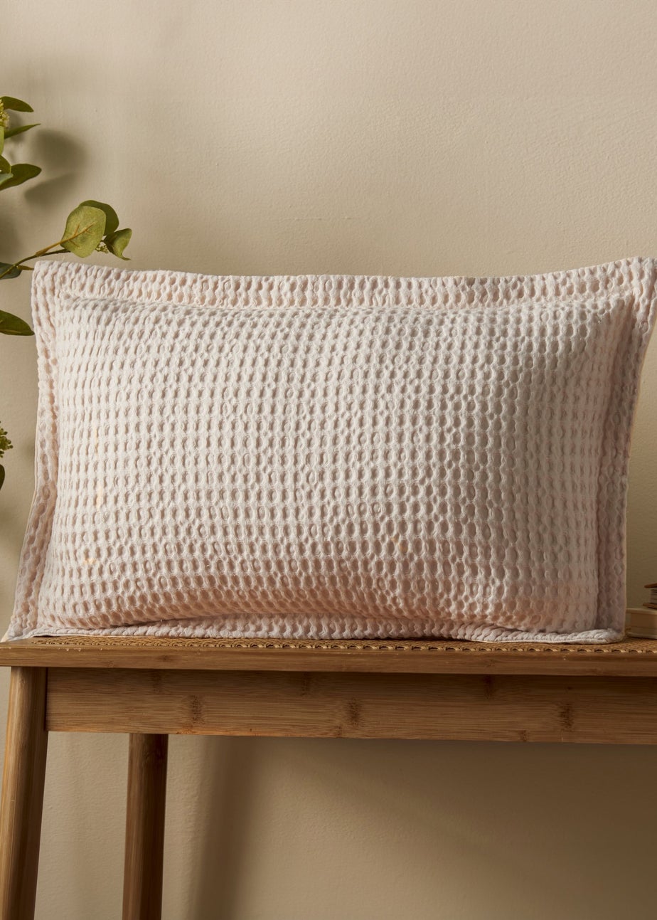 Pineapple Elephant Jaipur Chunky Waffle Cotton 30x50cm Cushion Natural