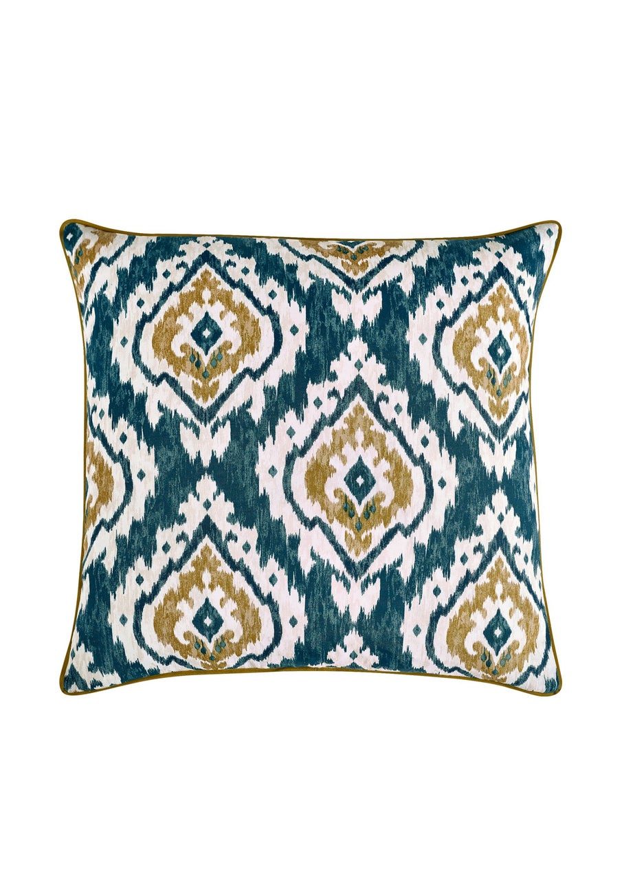 Pineapple Elephant Suri Geo 55x55cm Cushion Teal Green