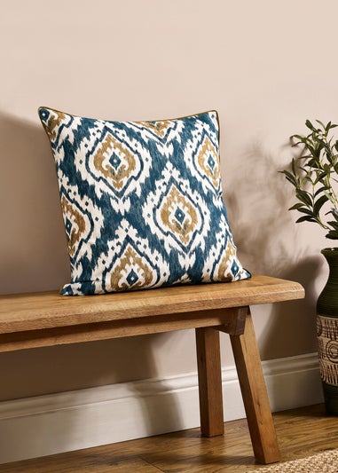 Pineapple Elephant Suri Geo 55x55cm Cushion Teal Green